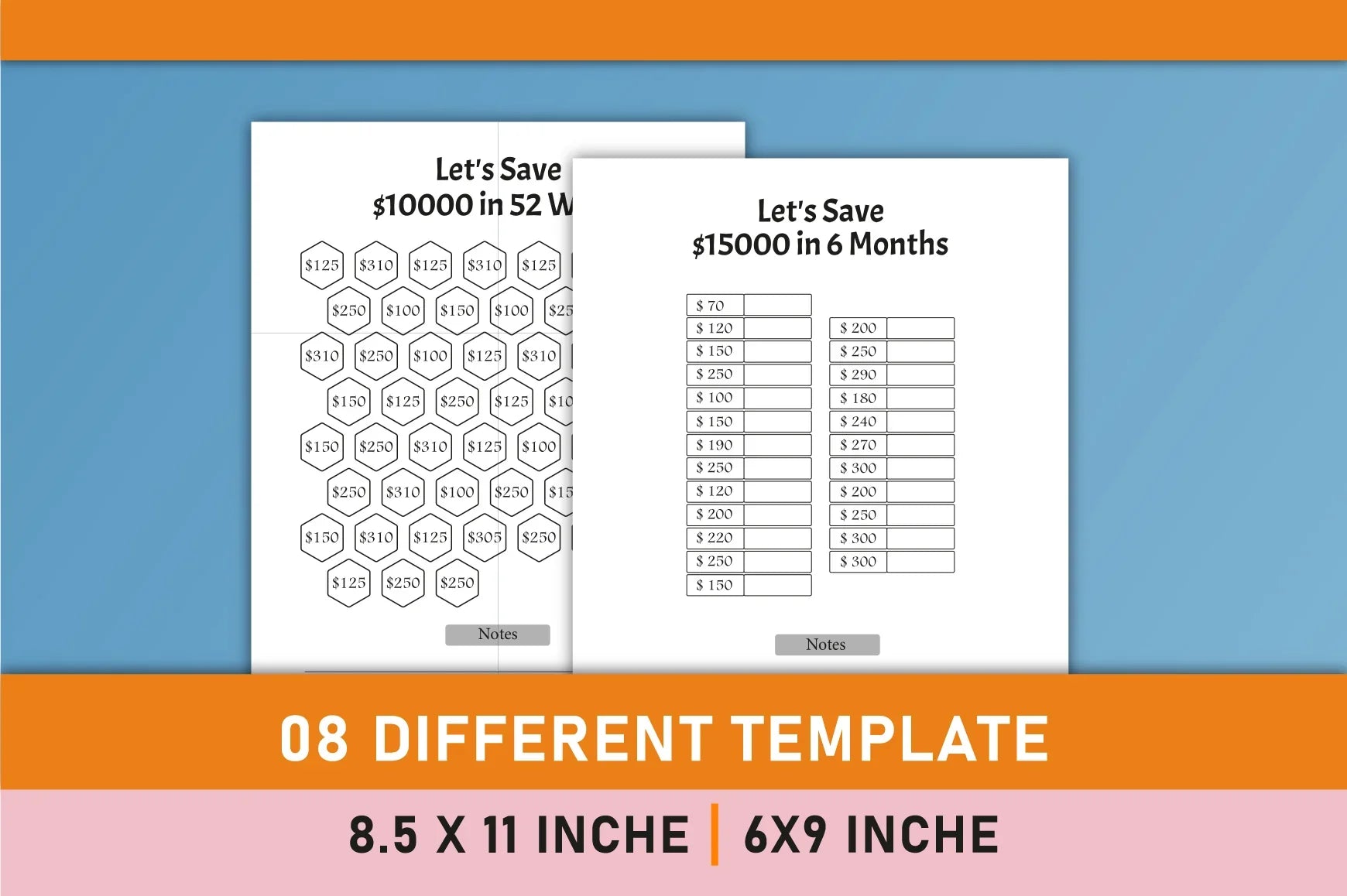 Money Saving Challenges Planner Bundle - CraftNest - Digital Crafting and Art