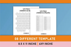 Money Saving Challenges Planner Bundle - CraftNest - Digital Crafting and Art