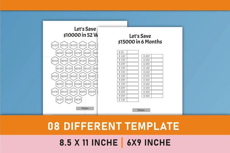 Money Saving Challenges Planner Bundle - CraftNest - Digital Crafting and Art