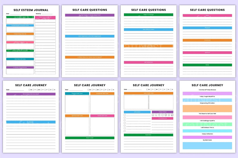 Self Discovery Workbook for Personal Growth - CraftNest - Digital Crafting and Art