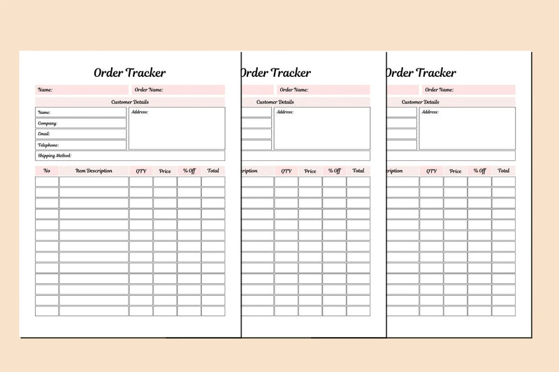 Order Tracker Planner  Bundle - CraftNest - Digital Crafting and Art