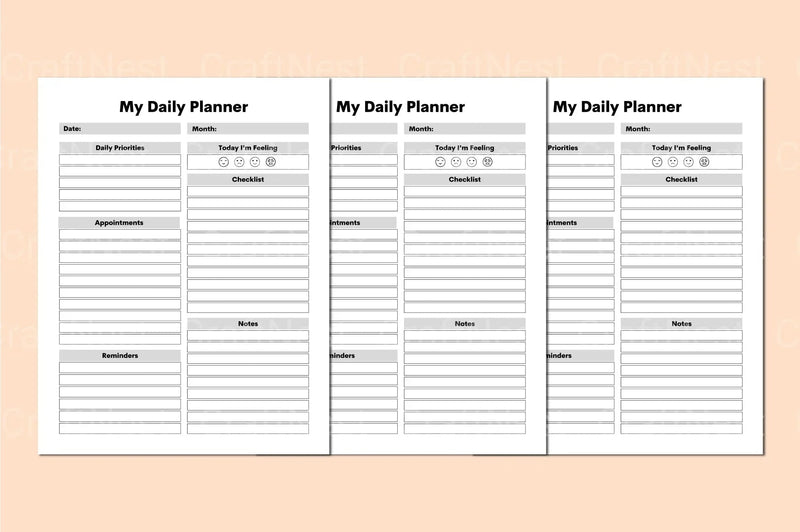 ADHD Productivity Planner - CraftNest - Digital Crafting and Art