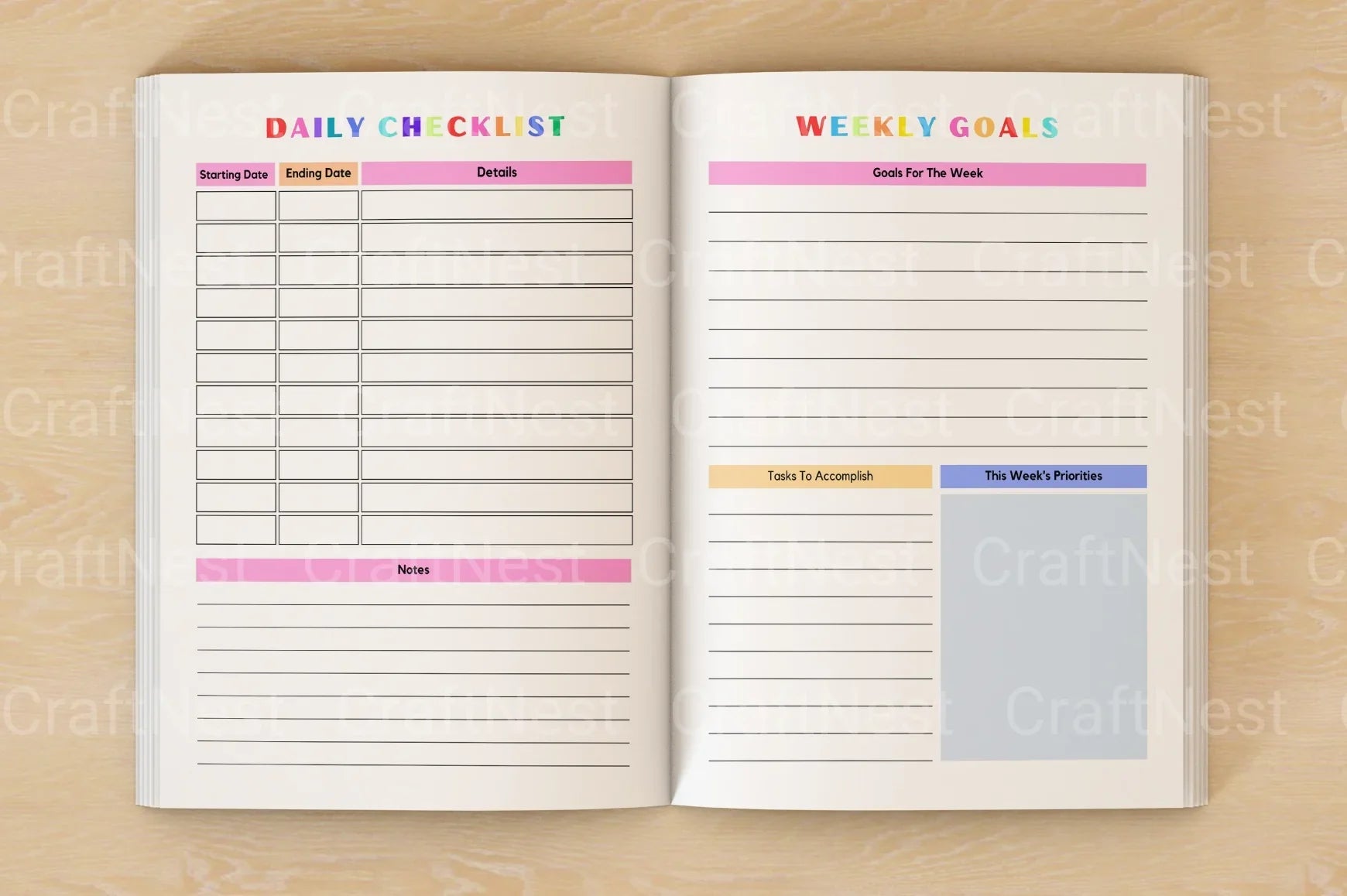 ADHD Planner for Kids: Boost Focus & Organization - CraftNest - Digital Crafting and Art