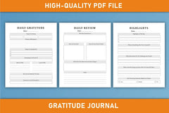 Daily Gratitude Planner  Bundle - CraftNest - Digital Crafting and Art