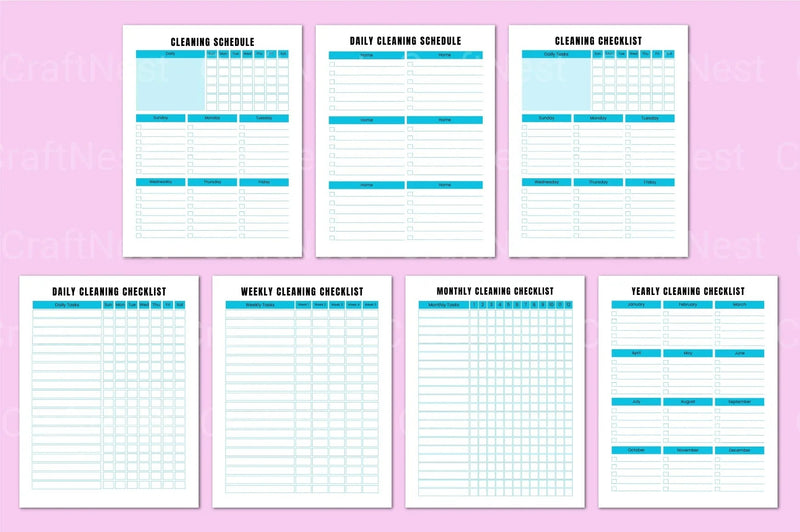 ADHD Cleaning Workbook for Effective Organization - CraftNest - Digital Crafting and Art