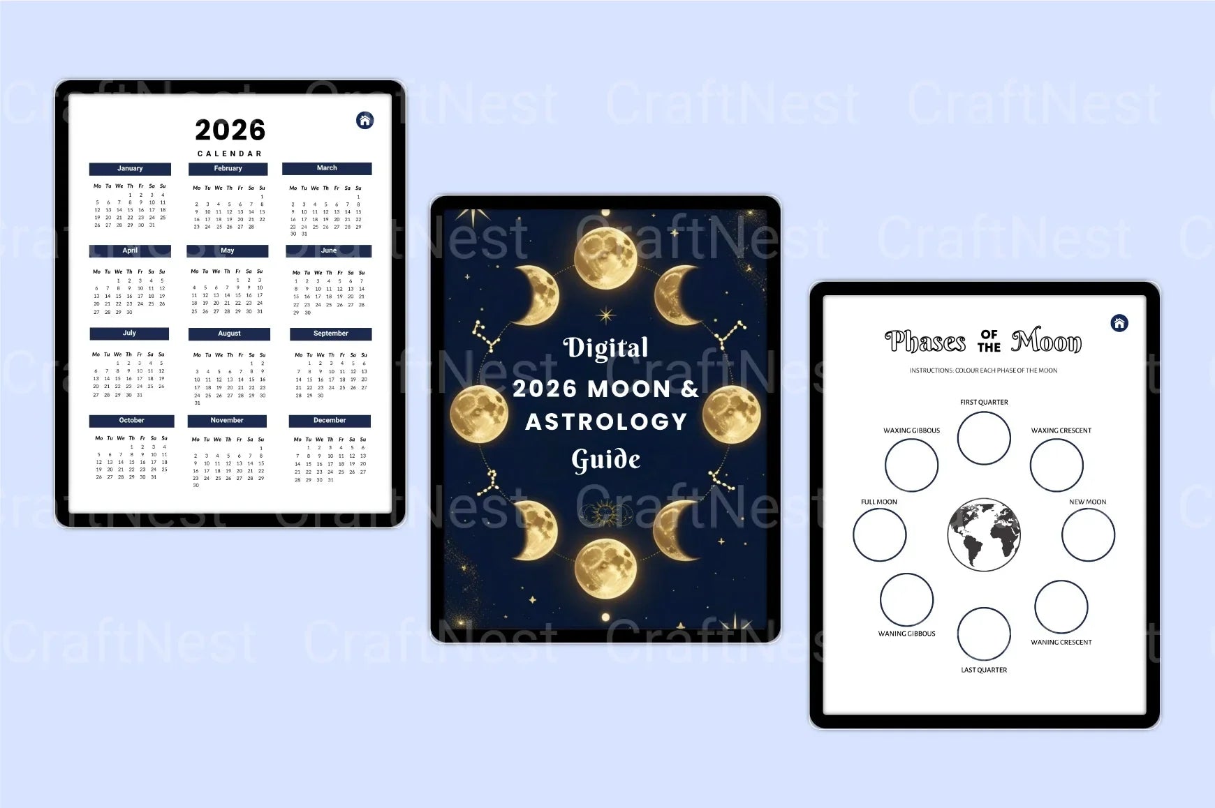 Moon Astrology Guide - CraftNest - Digital Crafting and Art