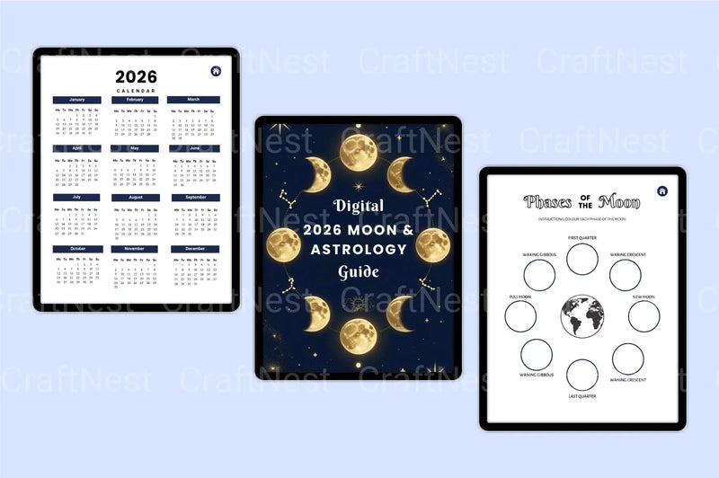 Moon Astrology Guide - CraftNest - Digital Crafting and Art