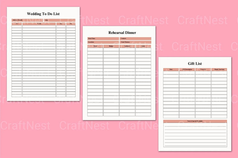 Bride Organizer Services - CraftNest - Digital Crafting and Art