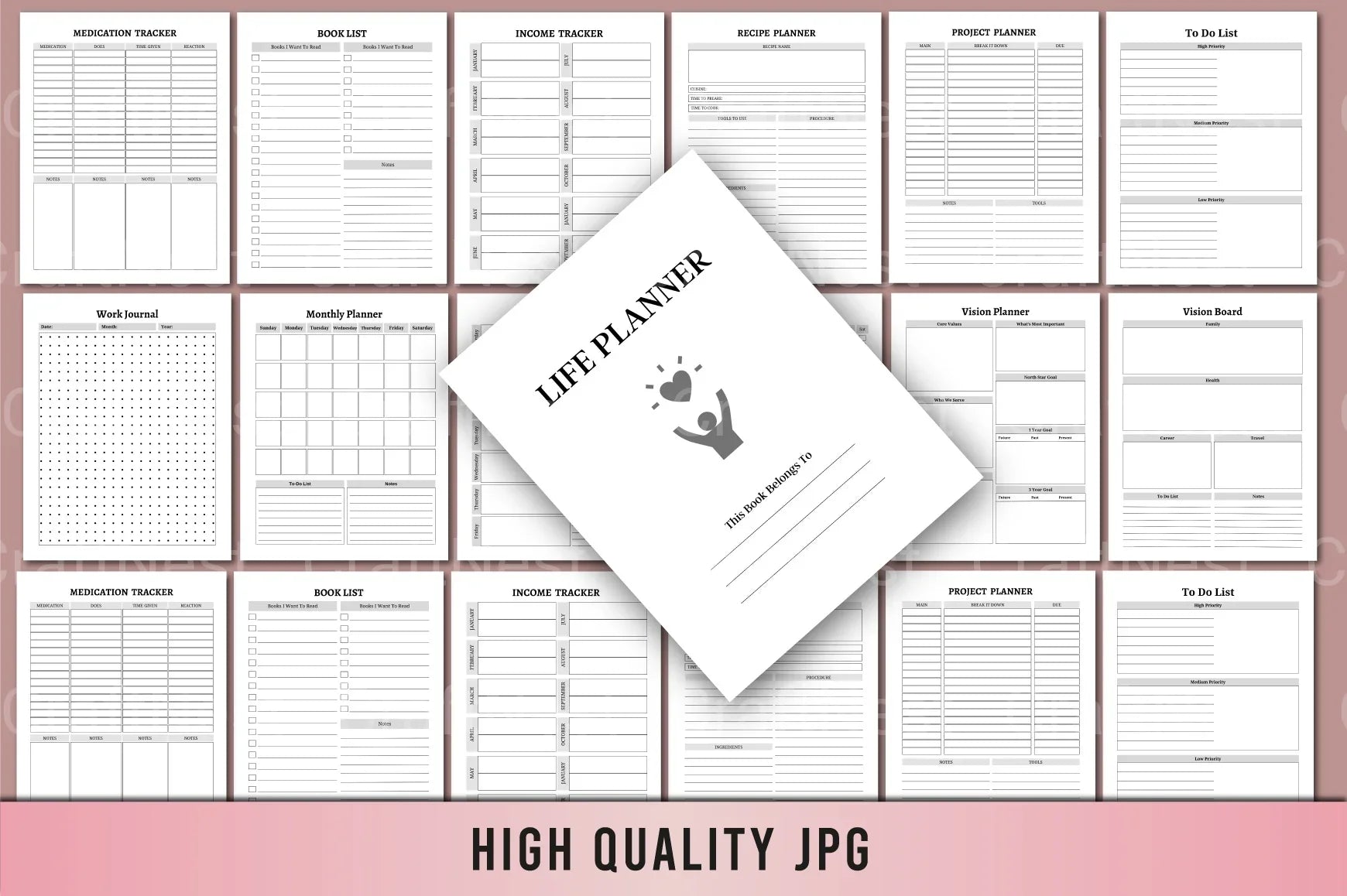 Life Planner: Organize Your Day with Ease - CraftNest - Digital Crafting and Art
