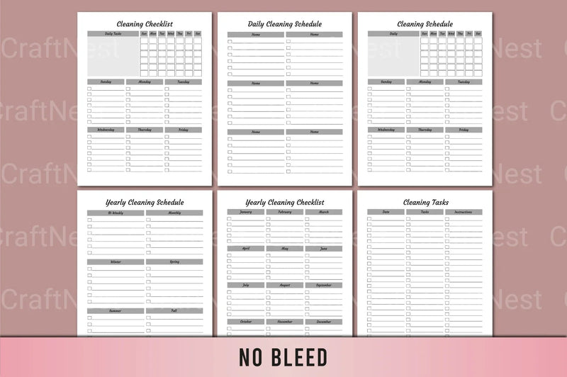 Ultimate Cleaning Planner for Organized Living - CraftNest - Digital Crafting and Art
