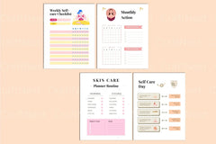 Self Care Wellness Planner for Personal Growth - CraftNest - Digital Crafting and Art