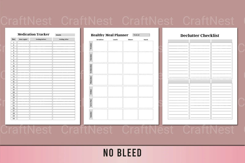 Mental Health Self-Care Planner - CraftNest - Digital Crafting and Art