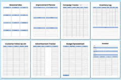 Business Workbook Template for Success - CraftNest - Digital Crafting and Art