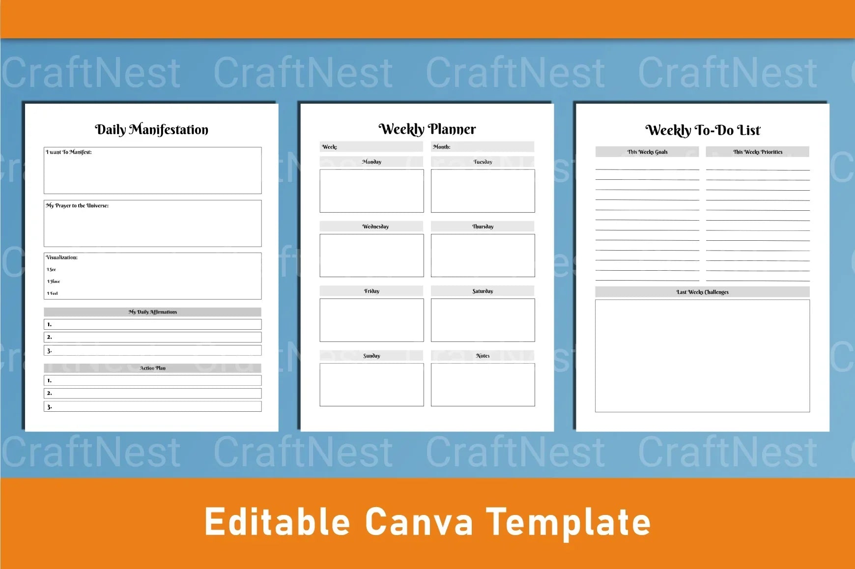 Witchy Planner Canva Template - CraftNest - Digital Crafting and Art