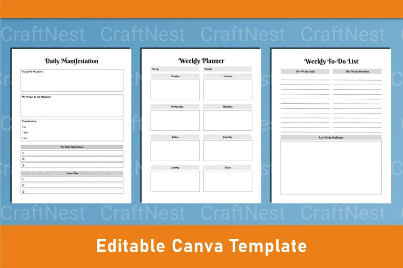 Witchy Planner Canva Template - CraftNest - Digital Crafting and Art