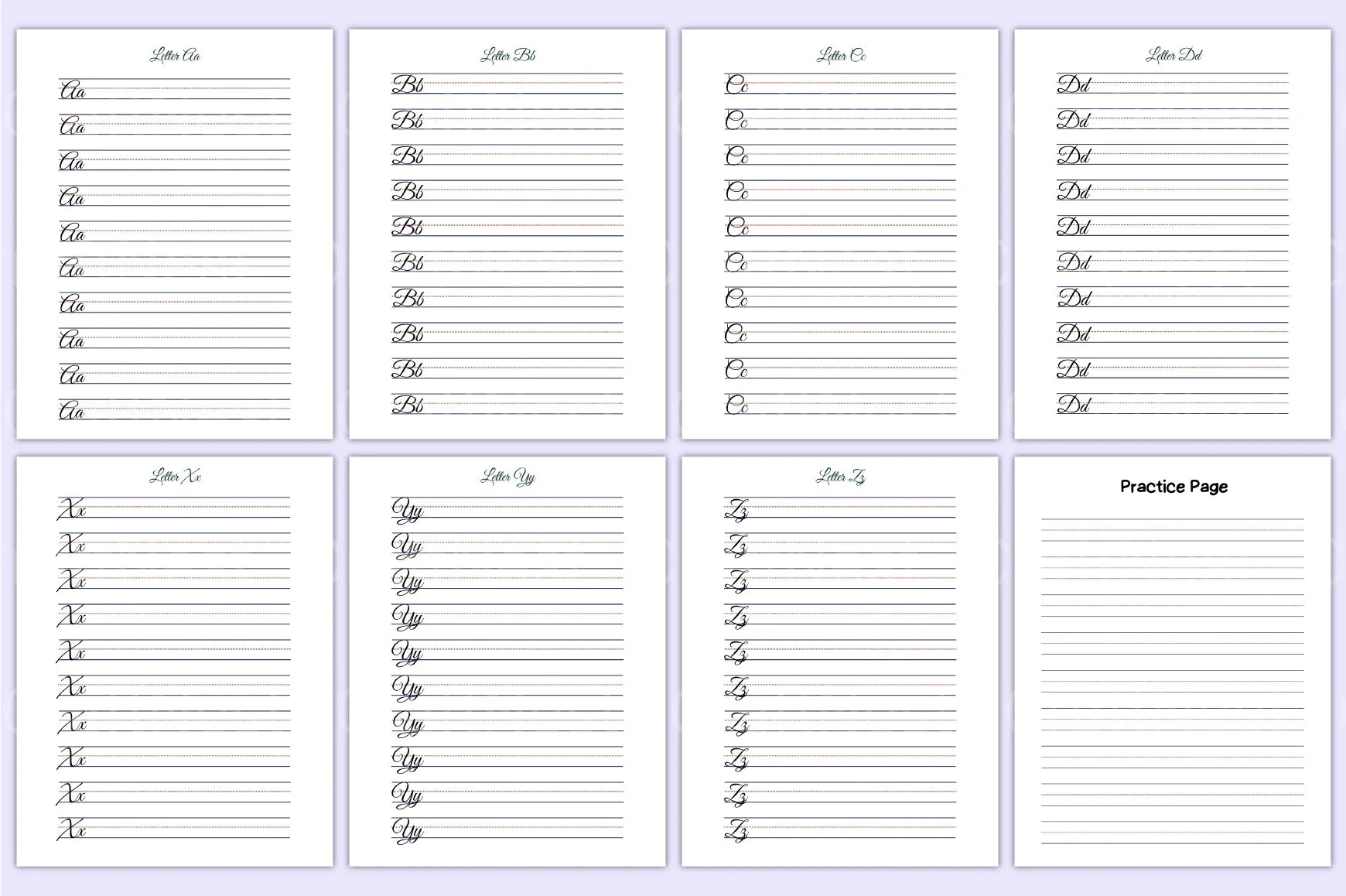 Cursive Handwriting Workbook for Kids - CraftNest - Digital Crafting and Art