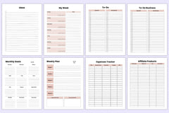 Side Hustle Planner for Entrepreneurs - CraftNest - Digital Crafting and Art