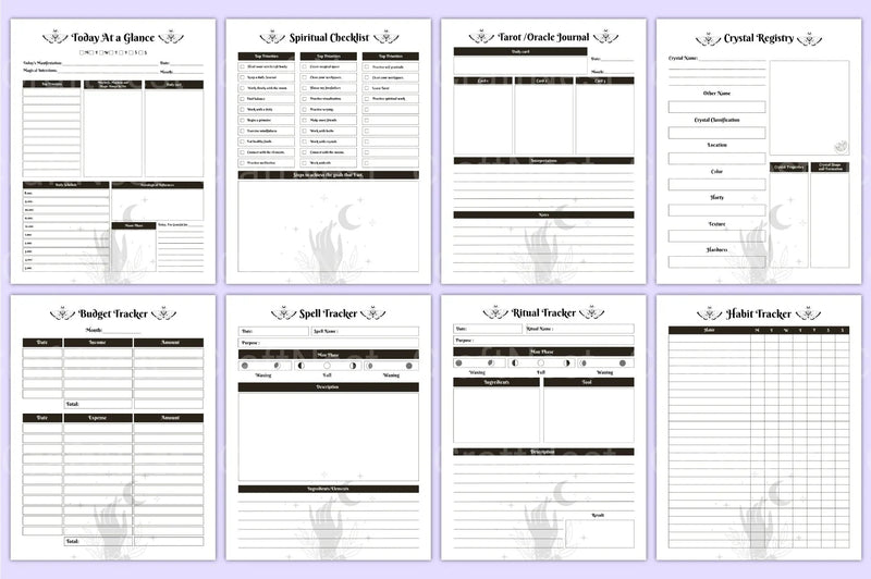 Witchcraft Tarot Workbook Guide - CraftNest - Digital Crafting and Art