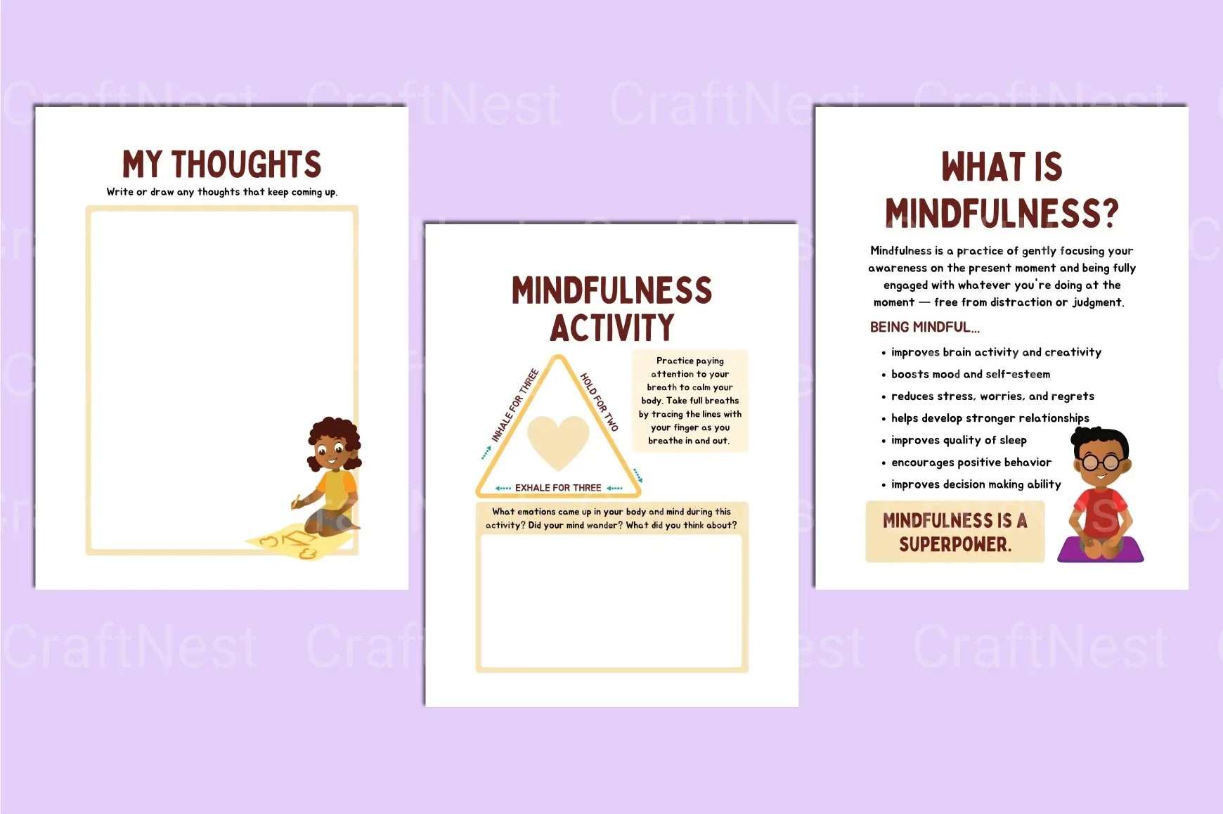 Mindfulness Activities for Kids - CraftNest - Digital Crafting and Art