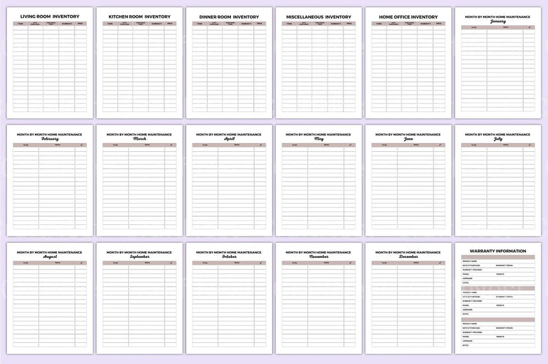 Home Maintenance Planner Guide - CraftNest - Digital Crafting and Art