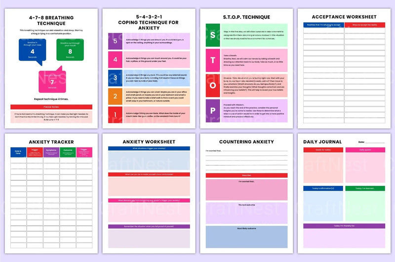 Mental Health Workbook for Personal Growth - CraftNest - Digital Crafting and Art