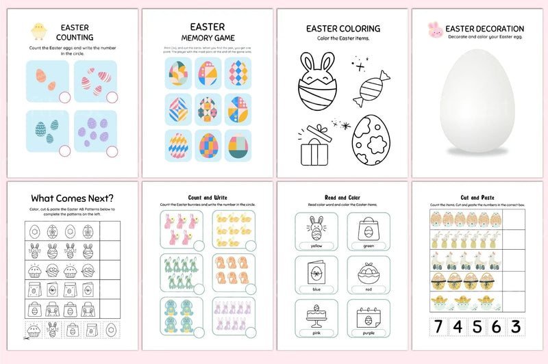 Easter Activity Book for Kids - CraftNest - Digital Crafting and Art