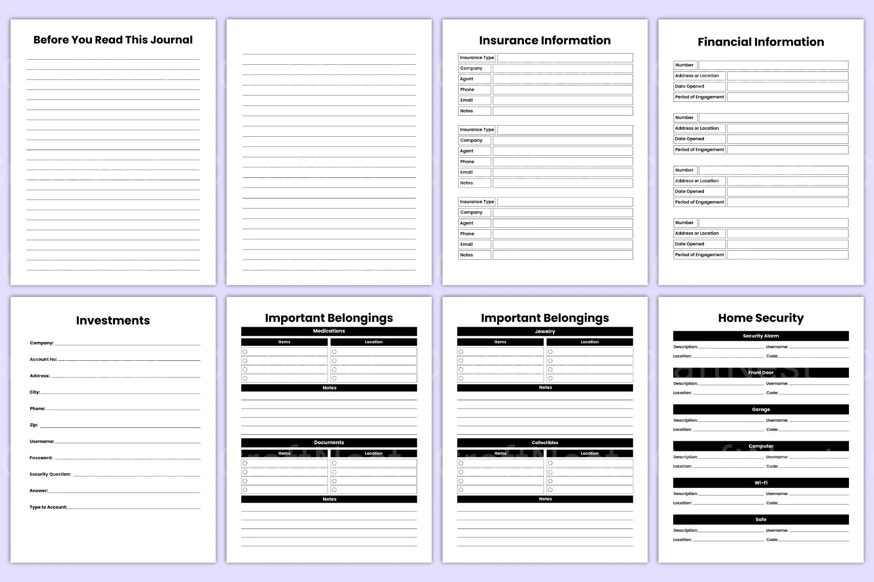 End of Life Planner Guide - CraftNest - Digital Crafting and Art