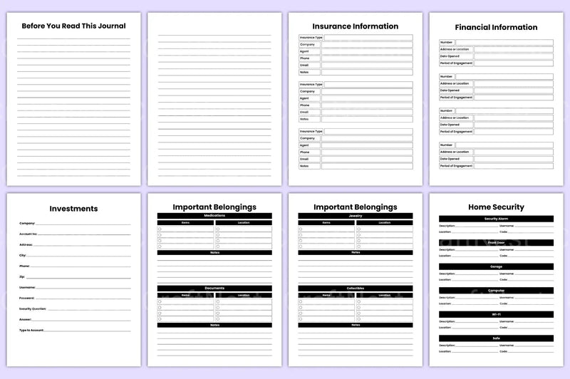 End of Life Planner Guide - CraftNest - Digital Crafting and Art
