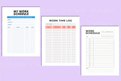 Work Planner Template - CraftNest - Digital Crafting and Art