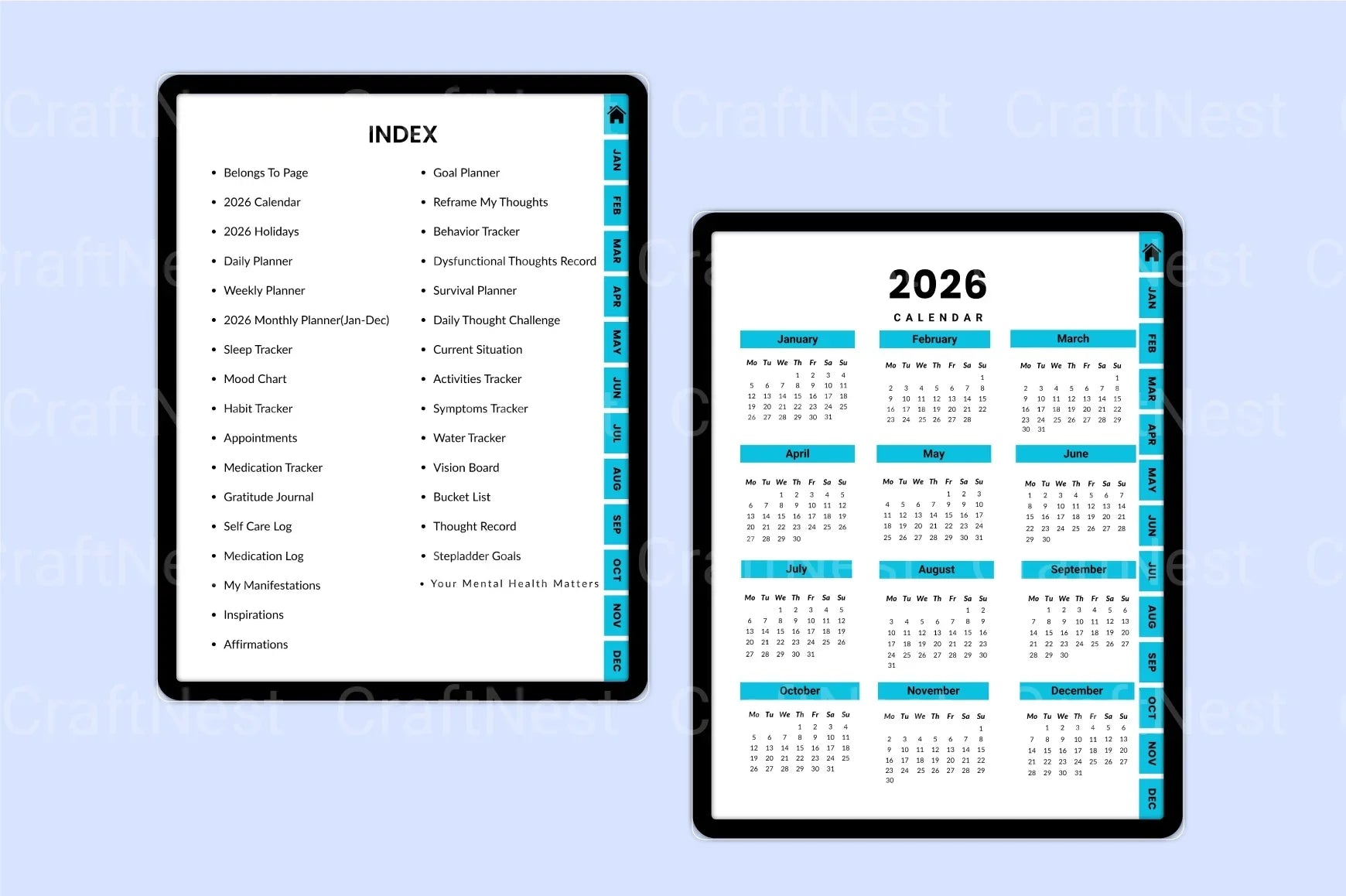 Anxiety and Depression Workbook - CraftNest - Digital Crafting and Art
