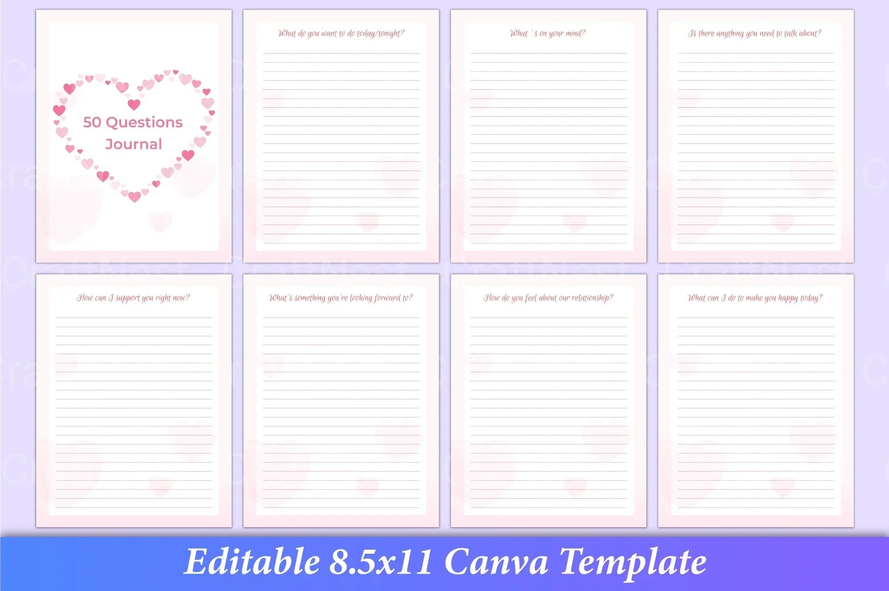 50 Questions for Couples: Relationship Planner - CraftNest - Digital Crafting and Art