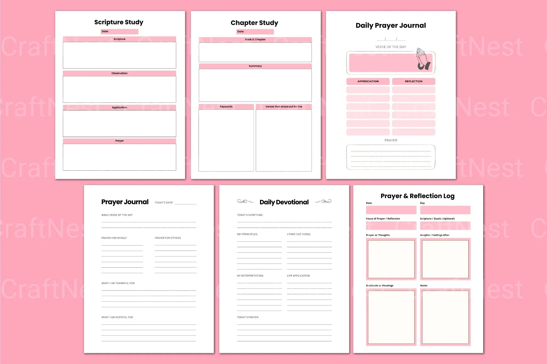 Faith Scripture Study Guide - CraftNest - Digital Crafting and Art