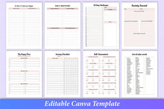 Anxiety and Depression Workbook for Mental Health - CraftNest - Digital Crafting and Art