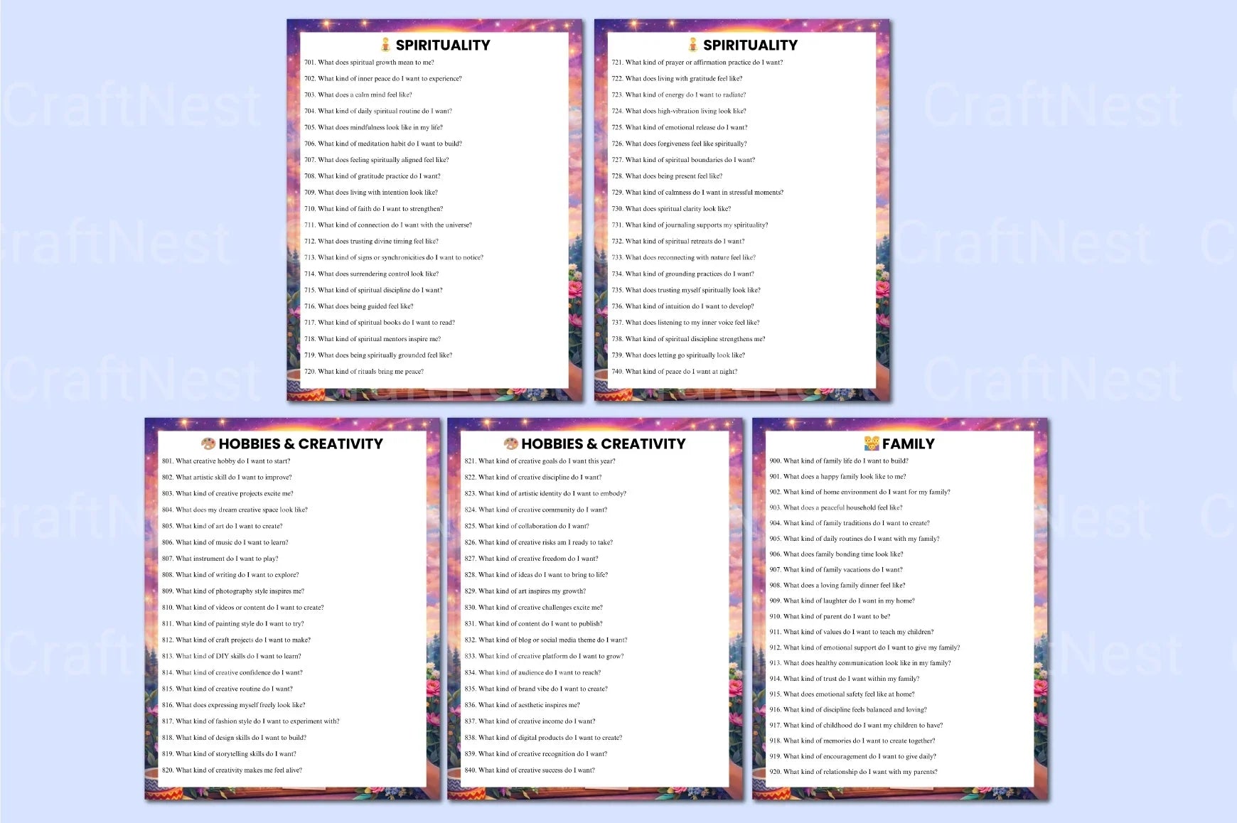 Vision Board Prompts for Inspiration - CraftNest - Digital Crafting and Art