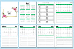 Monthly Agenda Planner - CraftNest - Digital Crafting and Art