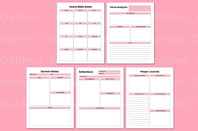 Bible Study Devotional Guide - CraftNest - Digital Crafting and Art