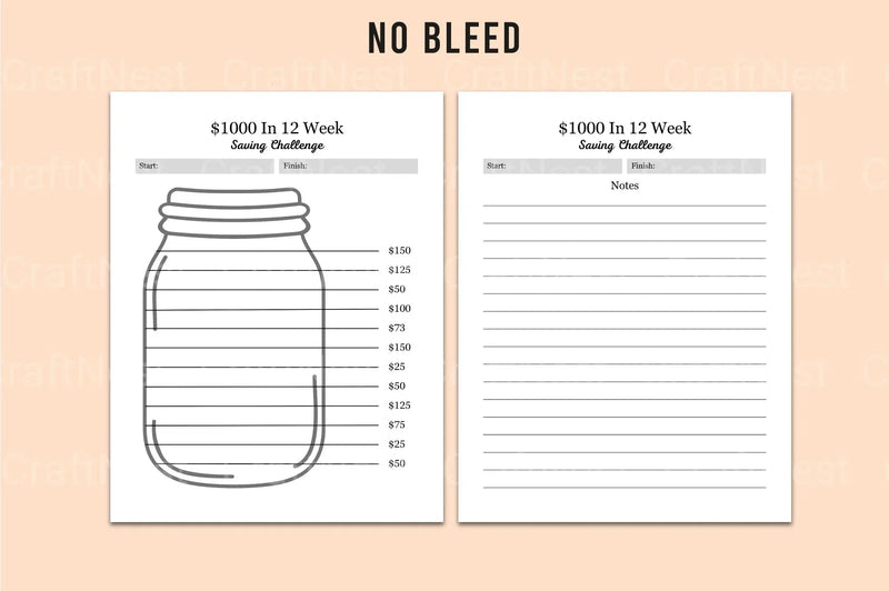Weekly Savings Challenge Guide - CraftNest - Digital Crafting and Art