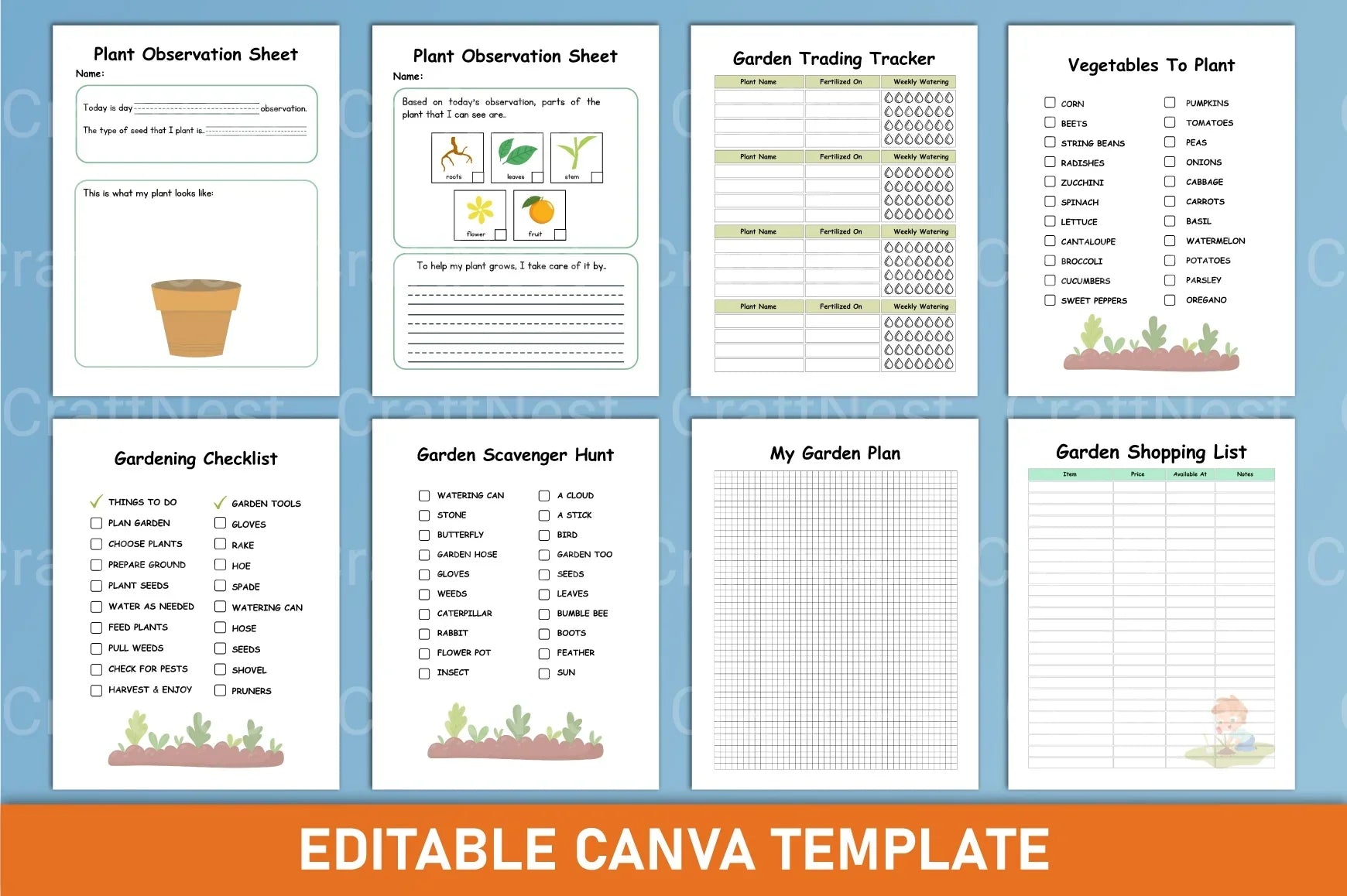 Garden Planner for Kids - CraftNest - Digital Crafting and Art