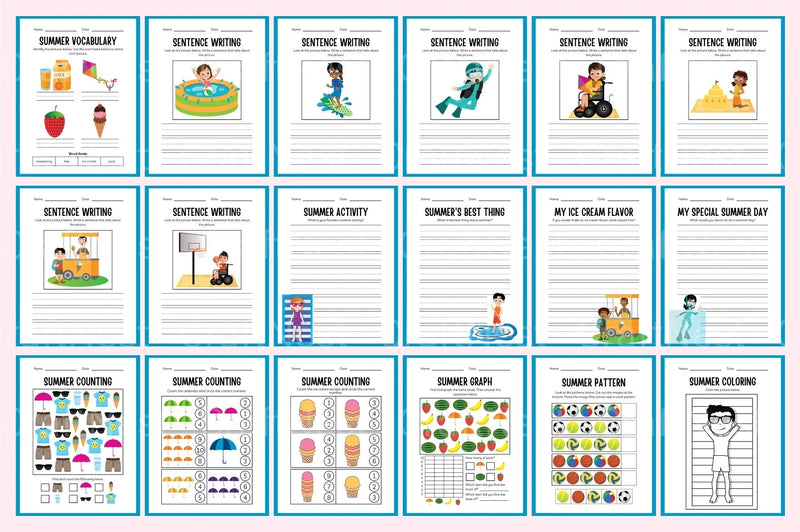 Spring Summer Workbook Collection - CraftNest - Digital Crafting and Art