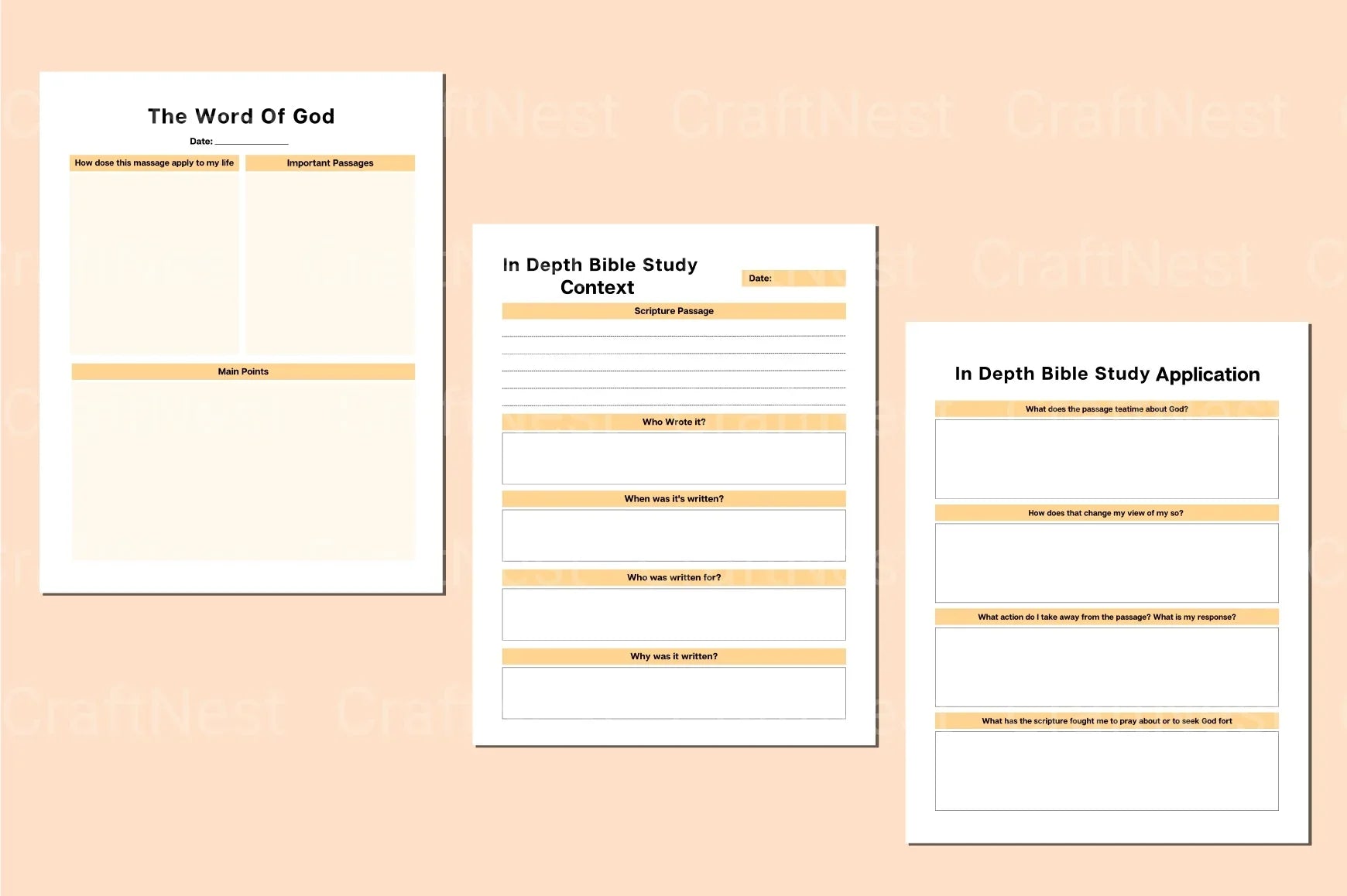 Devotional Planner for Spiritual Growth - CraftNest - Digital Crafting and Art