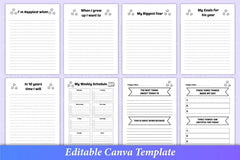 Gratitude Journal for Kids Canva Interior - CraftNest - Digital Crafting and Art