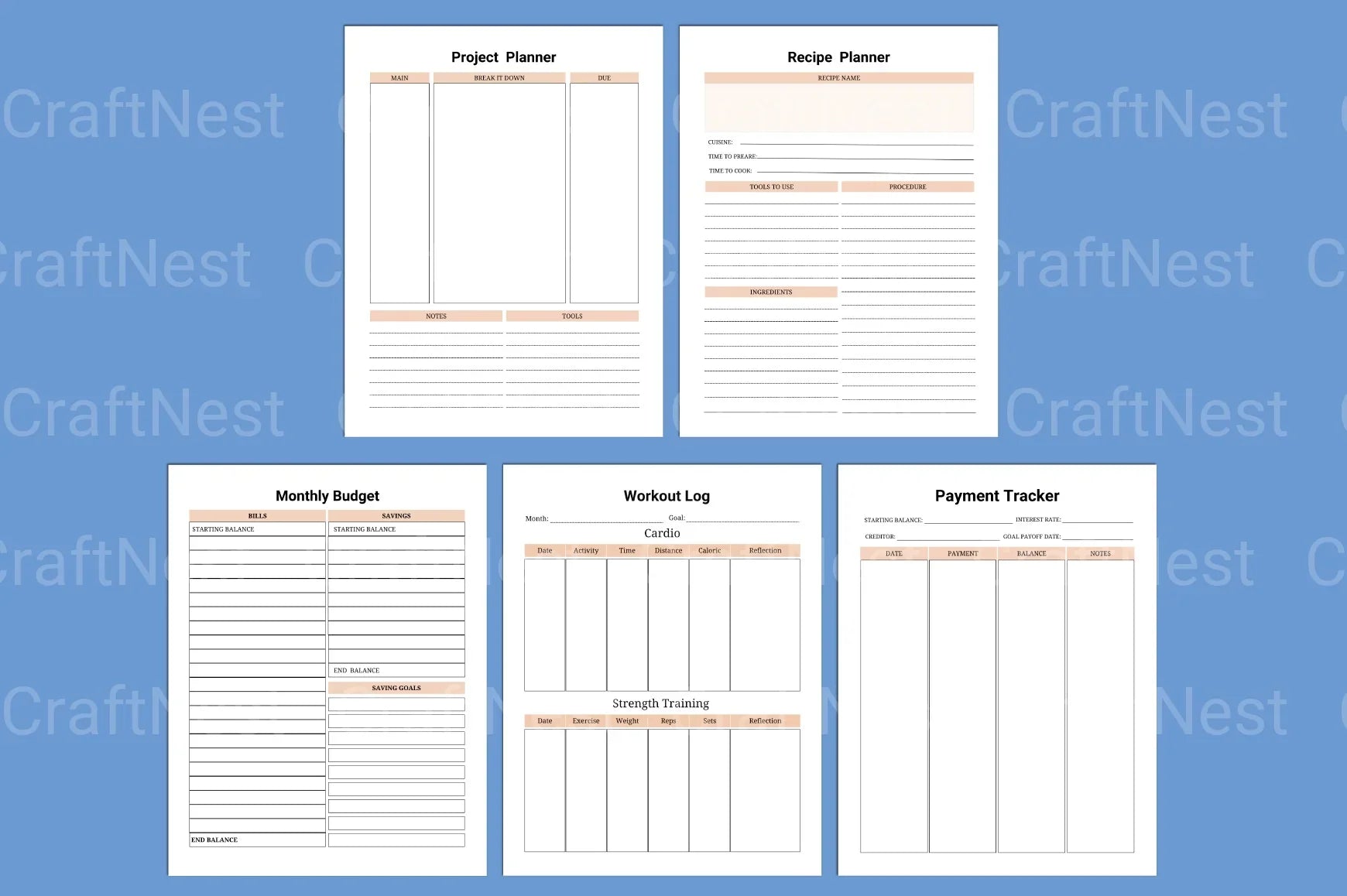 ADHD Life Planner for Better Organization - CraftNest - Digital Crafting and Art
