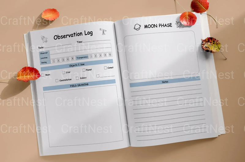 Astronomy Logbook for Kids: Explore the Stars - CraftNest - Digital Crafting and Art