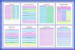 Anxiety and Depression Workbook for Mental Health - CraftNest - Digital Crafting and Art
