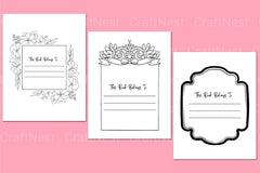 This Book Belongs To: Personalized Bookplate Design - CraftNest - Digital Crafting and Art