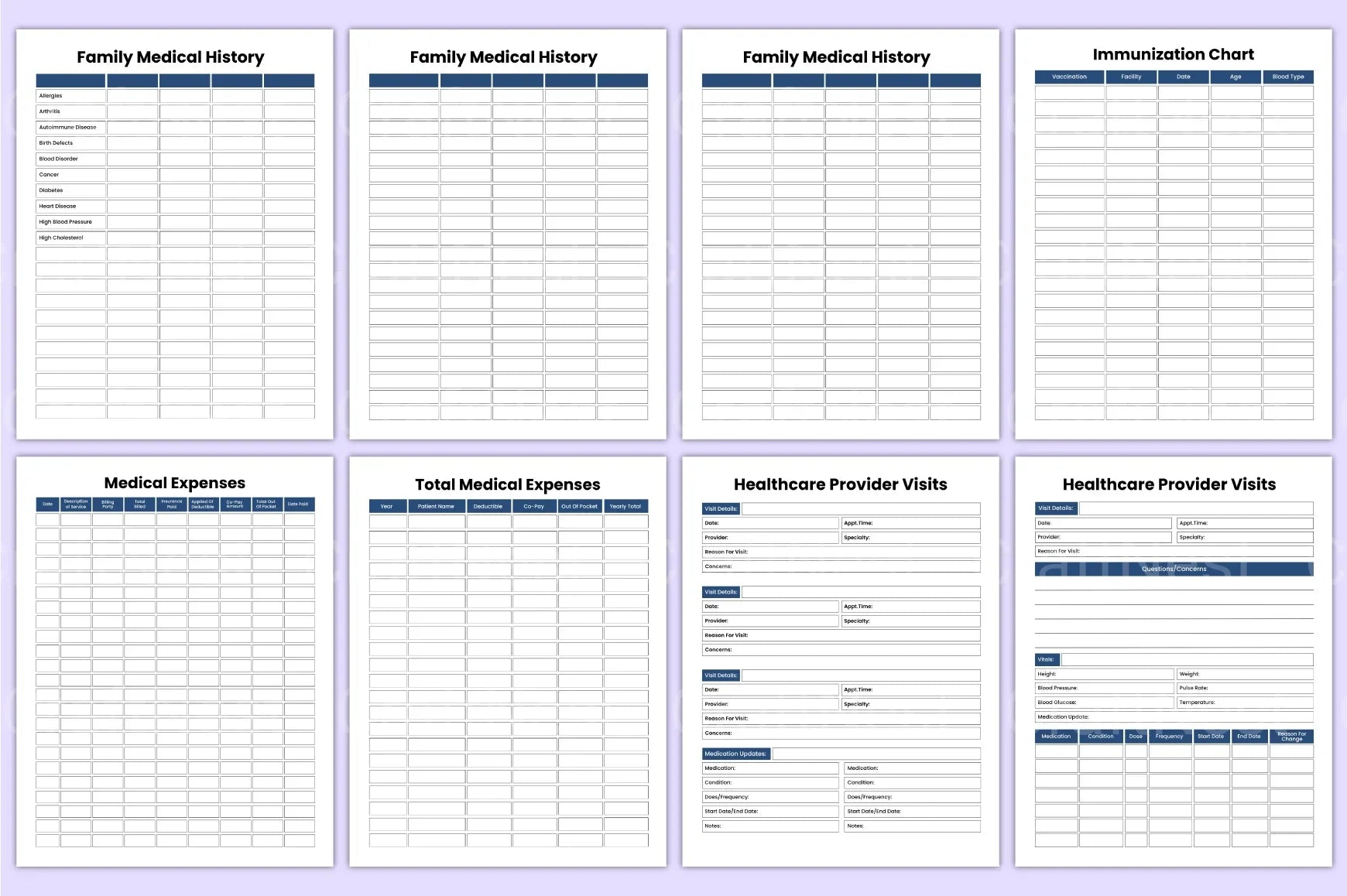 Comprehensive Medical Workbook - CraftNest - Digital Crafting and Art