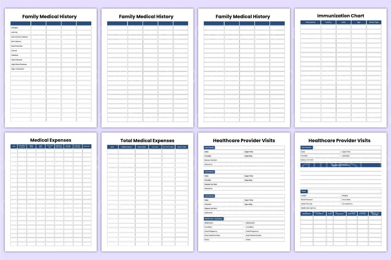 Comprehensive Medical Workbook - CraftNest - Digital Crafting and Art