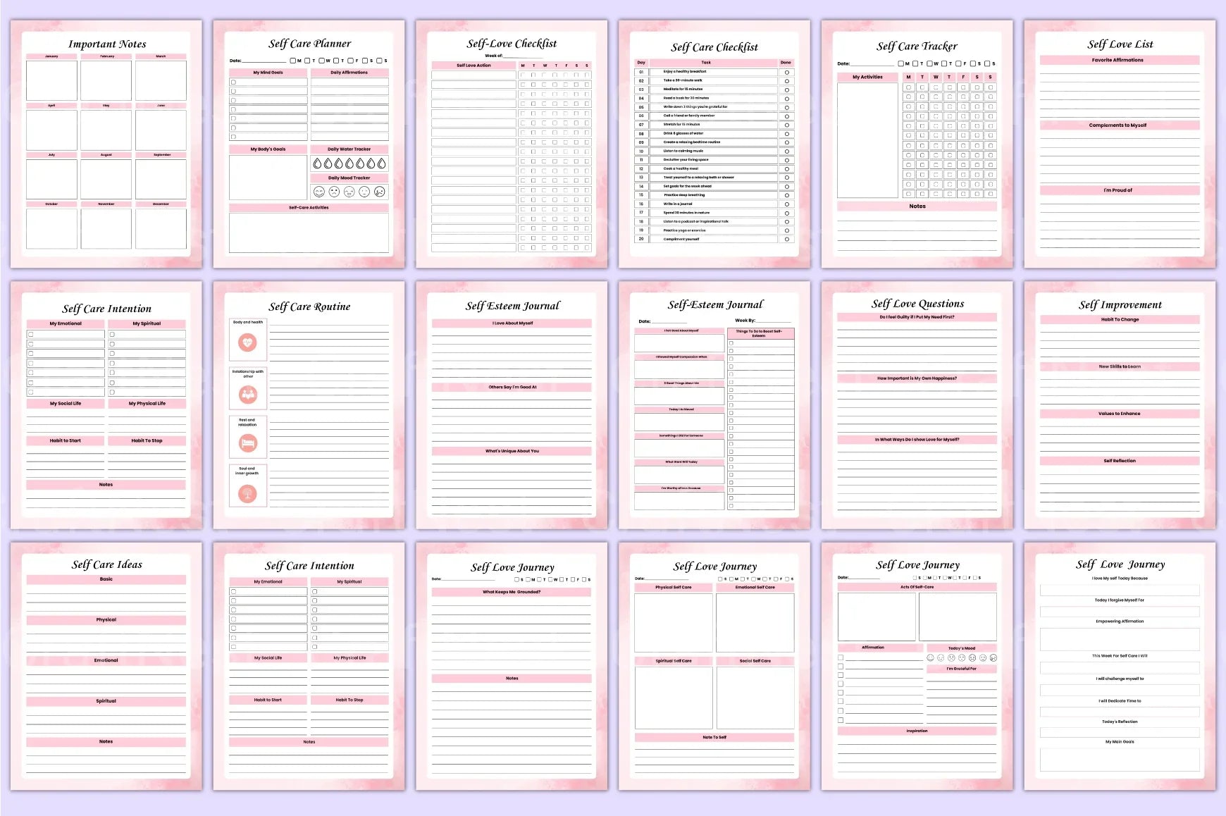 Self Love Wellness Guide - CraftNest - Digital Crafting and Art