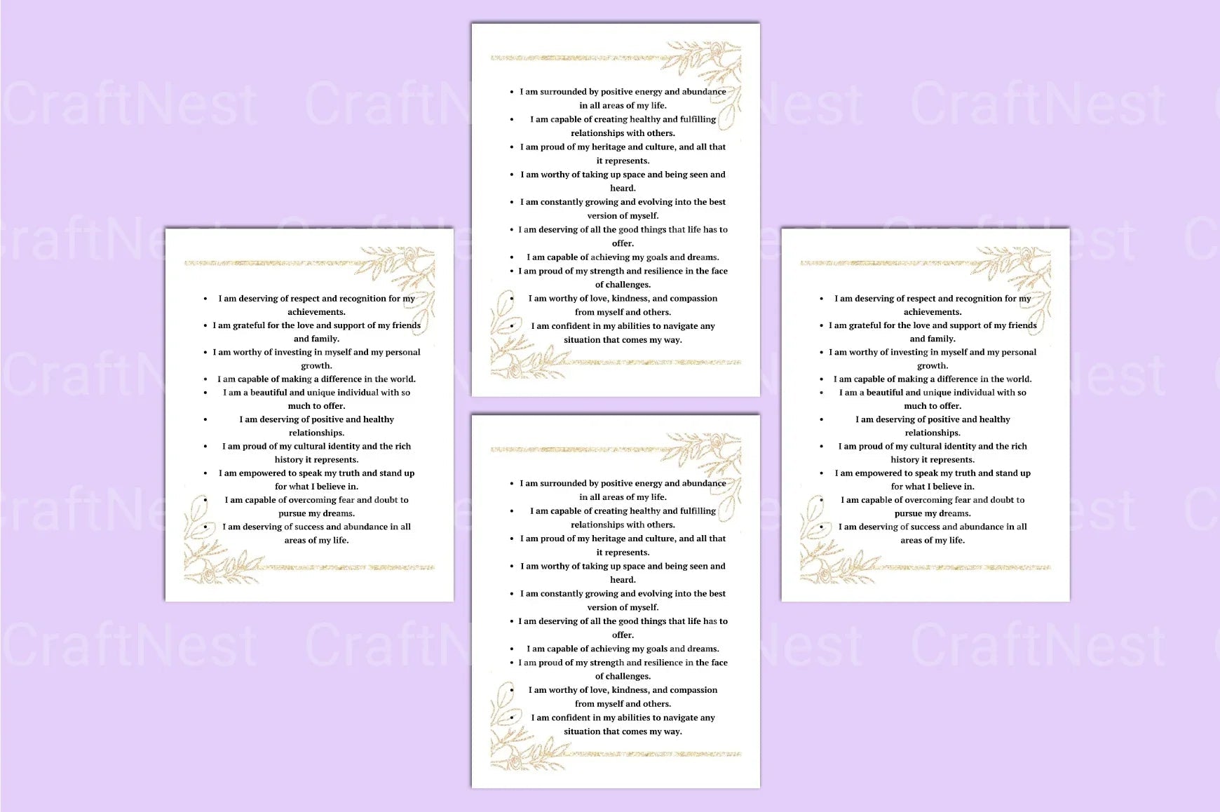 100 Positive Affirmations for Empowering Black Women - CraftNest - Digital Crafting and Art