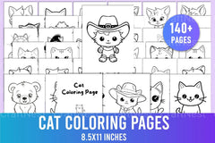 Cat Coloring Page - CraftNest - Digital Crafting and Art